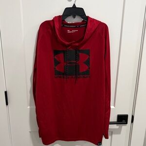 Under Armour Crimson Hoodie with Black Logo